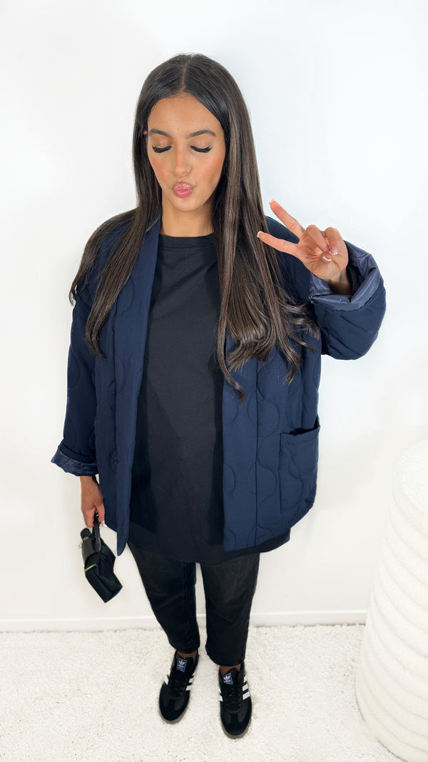 VESTE MATELASSÉ • BLEU