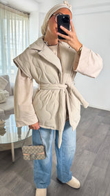 VESTE MATELASSÉE • BEIGE