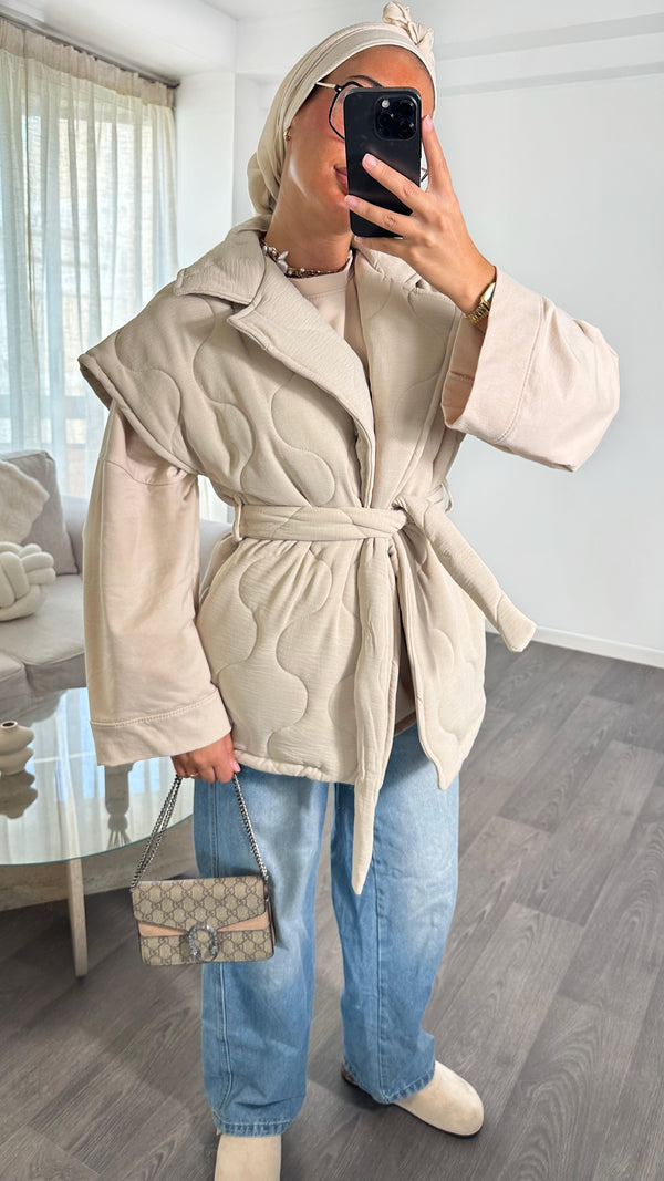 VESTE MATELASSÉE • BEIGE