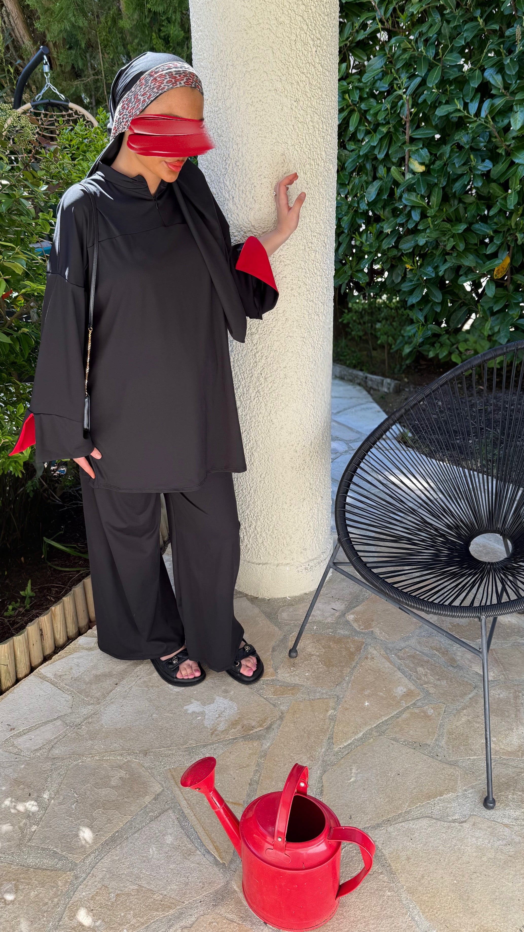 BURKINI BICOLORE • NOIR
