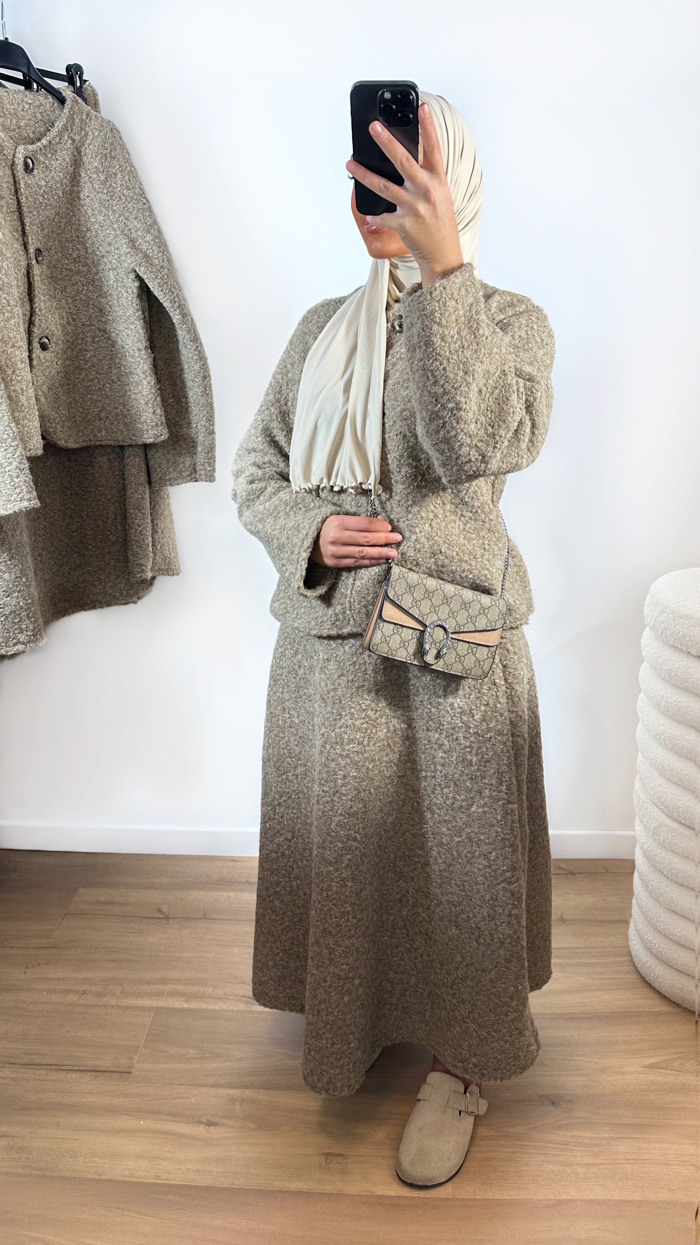 ENSEMBLE FLUFFY • TAUPE