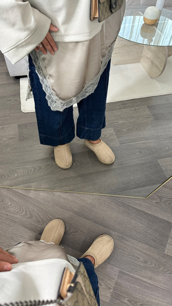 TOP DENTELLE • BEIGE