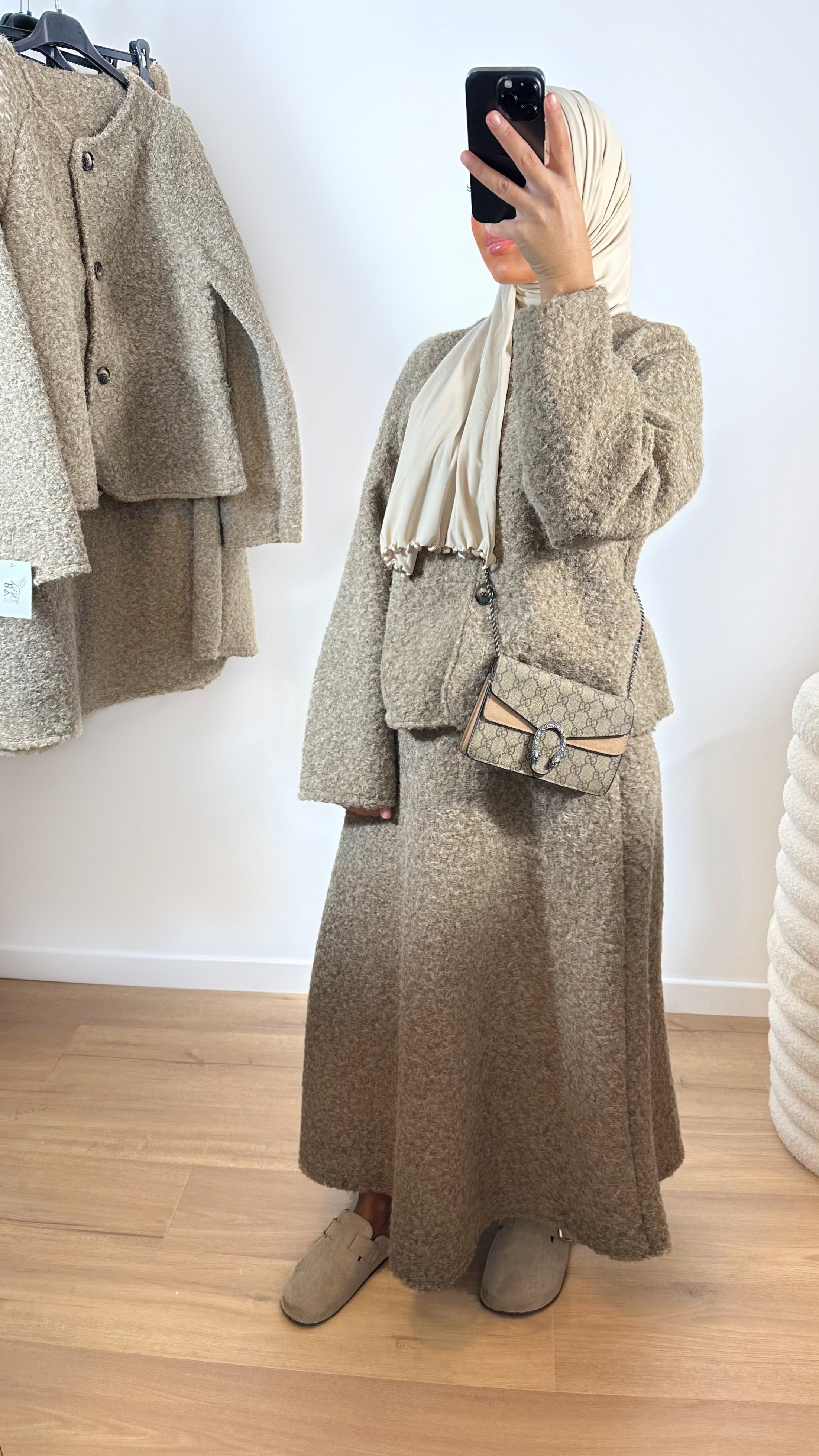 ENSEMBLE FLUFFY • TAUPE