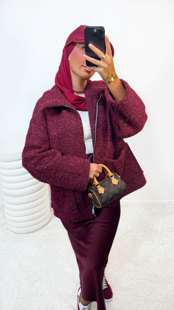 VESTE SAFIA • BORDEAUX