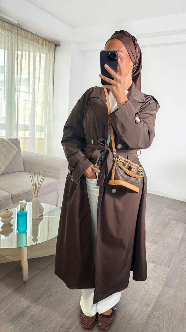 TRENCH LAYAL • MARRON