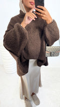 PULL LEYA • MARRON