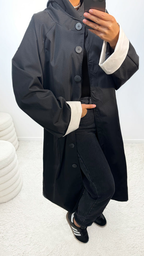 VESTE ZAY • NOIR •