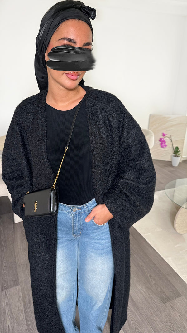 MANTEAU MASTOUR • NOIR