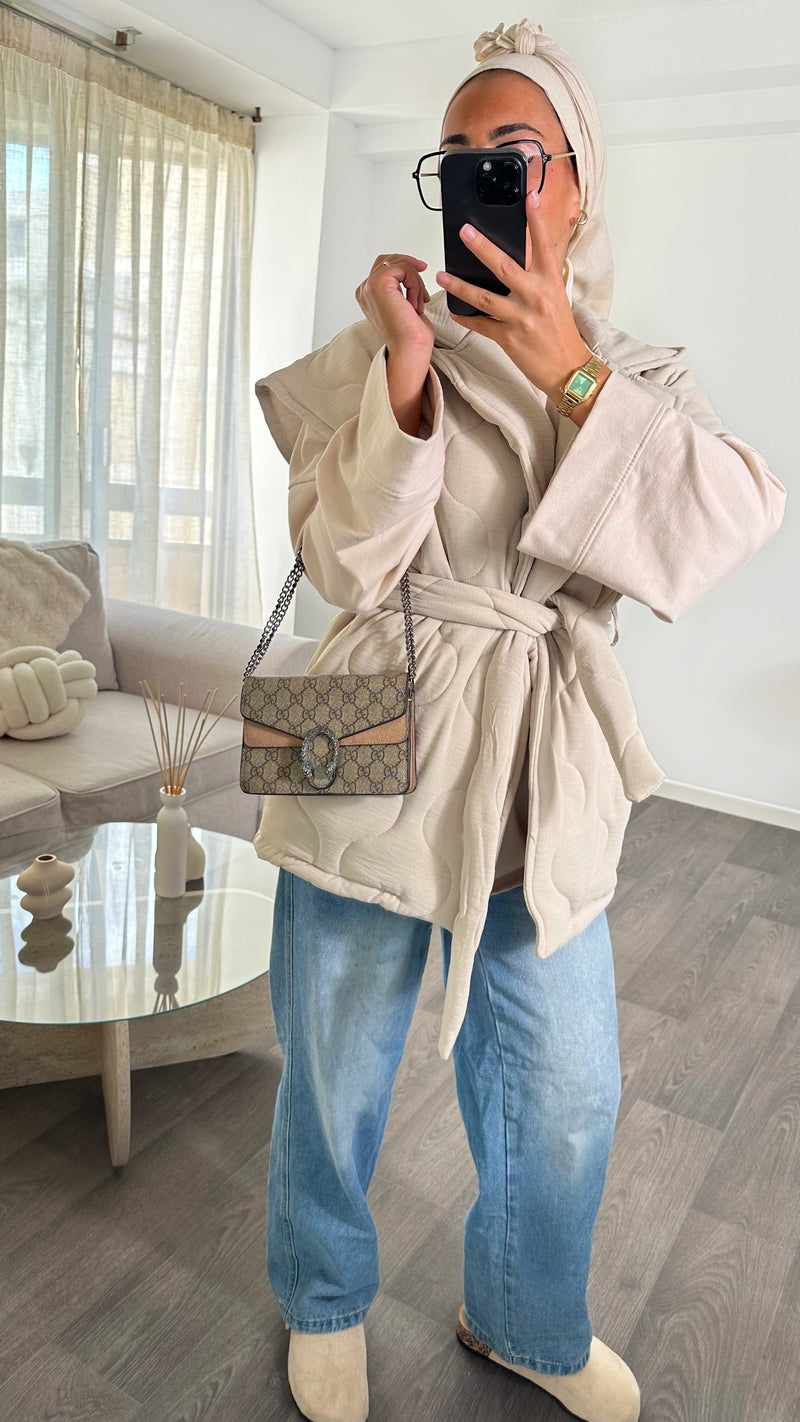 VESTE MATELASSÉE • BEIGE