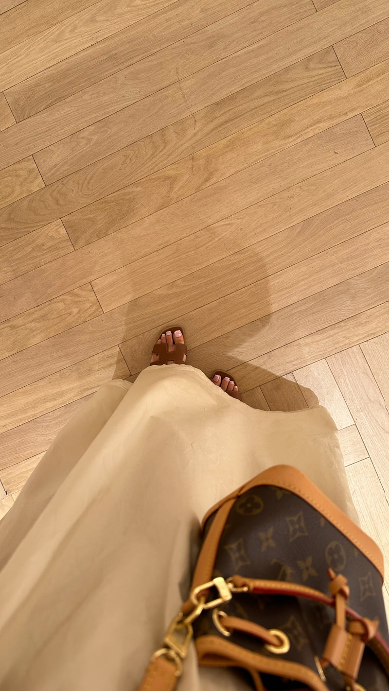 ROBE POPELINE • BEIGE