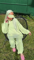 BURKINI À ZIP • VERT PASTEL