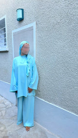 BURKINI À ZIP • TURQUOISE