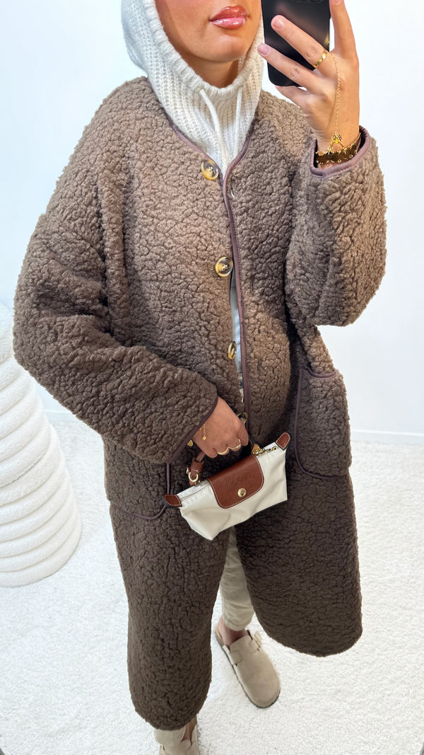 VESTE SARINA • MARRON