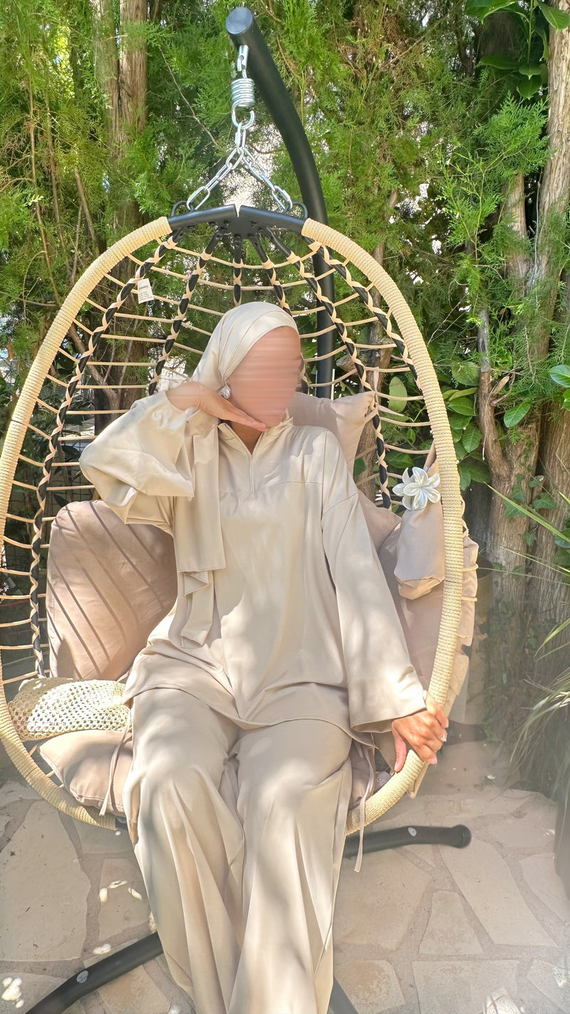 BURKINI À ZIP • BEIGE