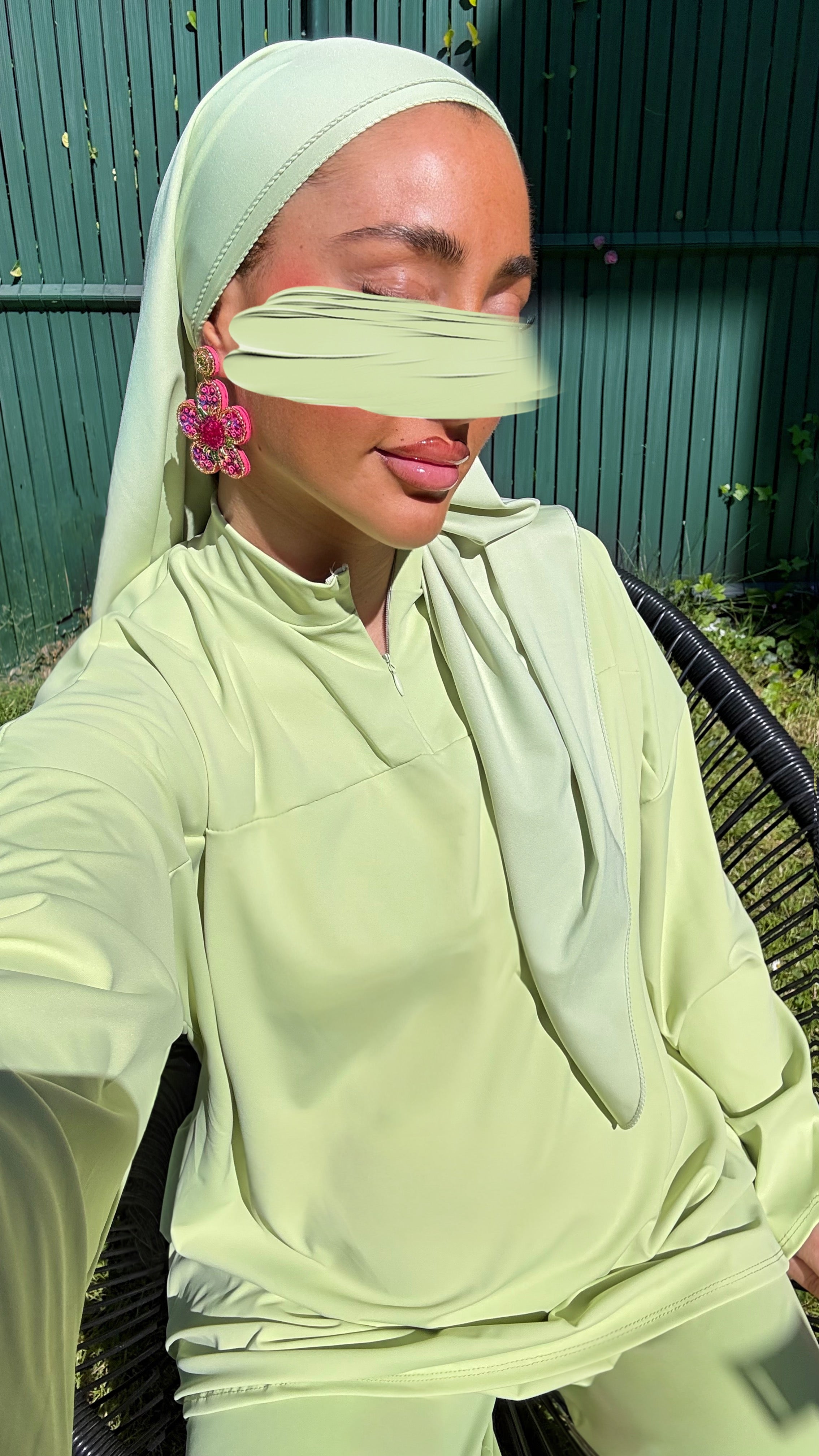 BURKINI À ZIP • VERT PASTEL