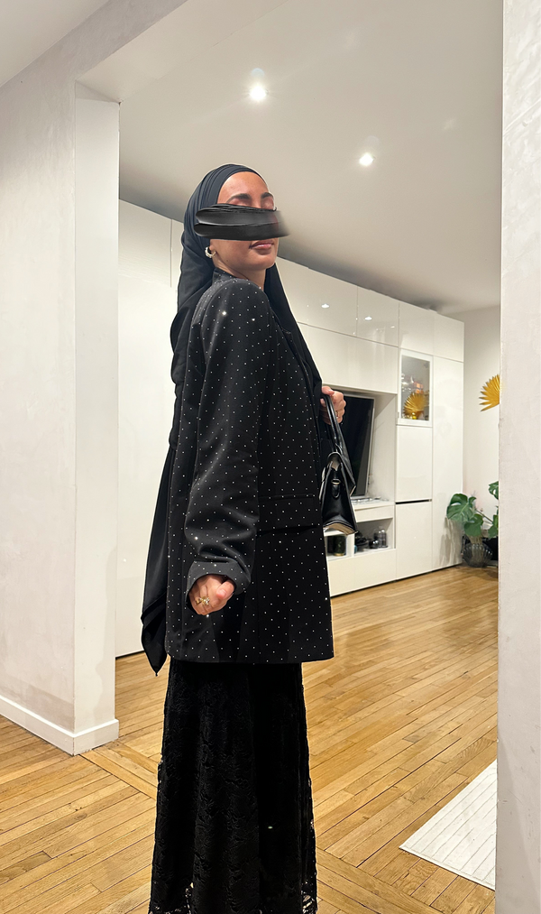 BLAZER PAILLETTÉ • NOIR