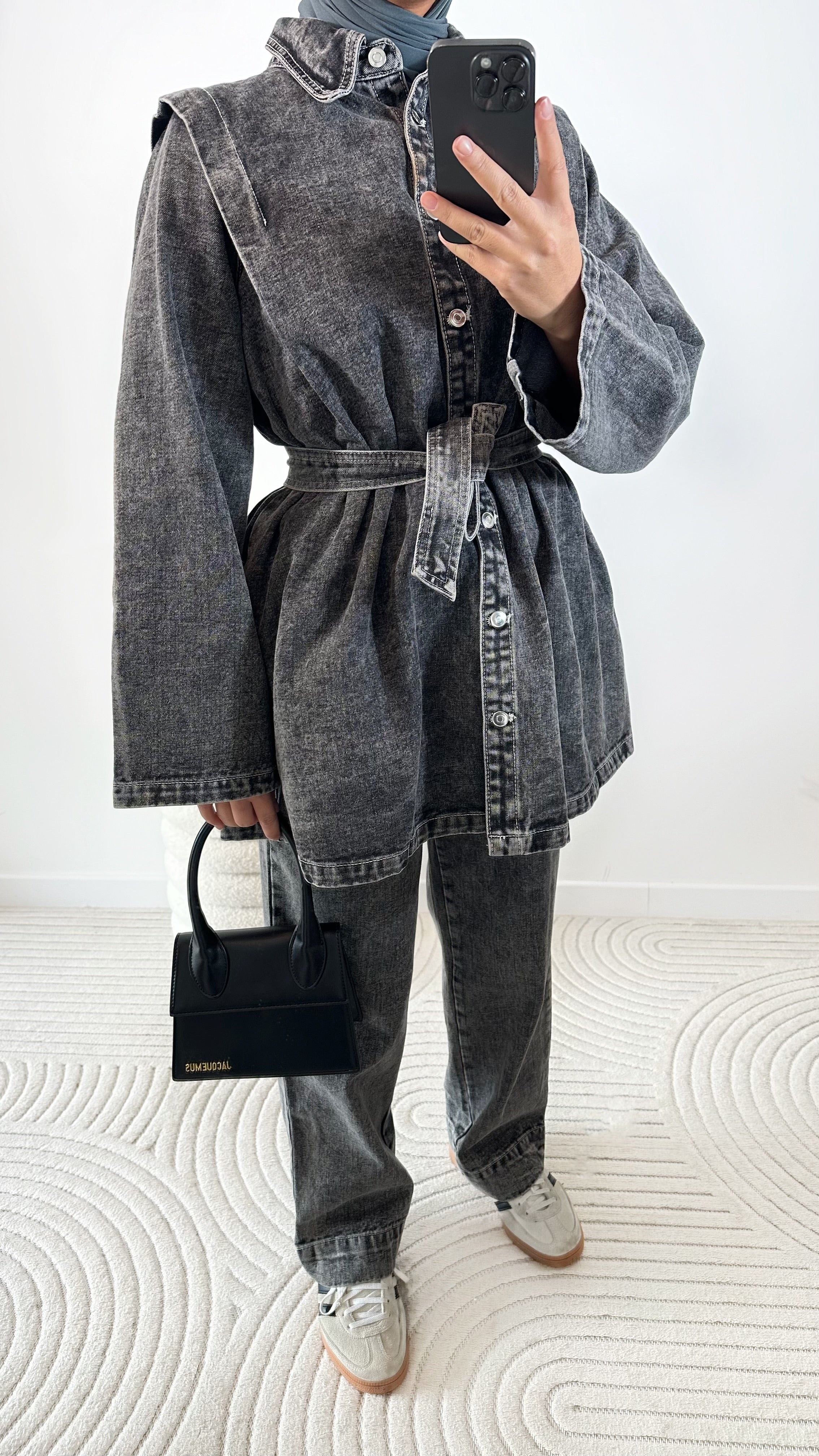 ENSEMBLE EN JEAN • GRIS