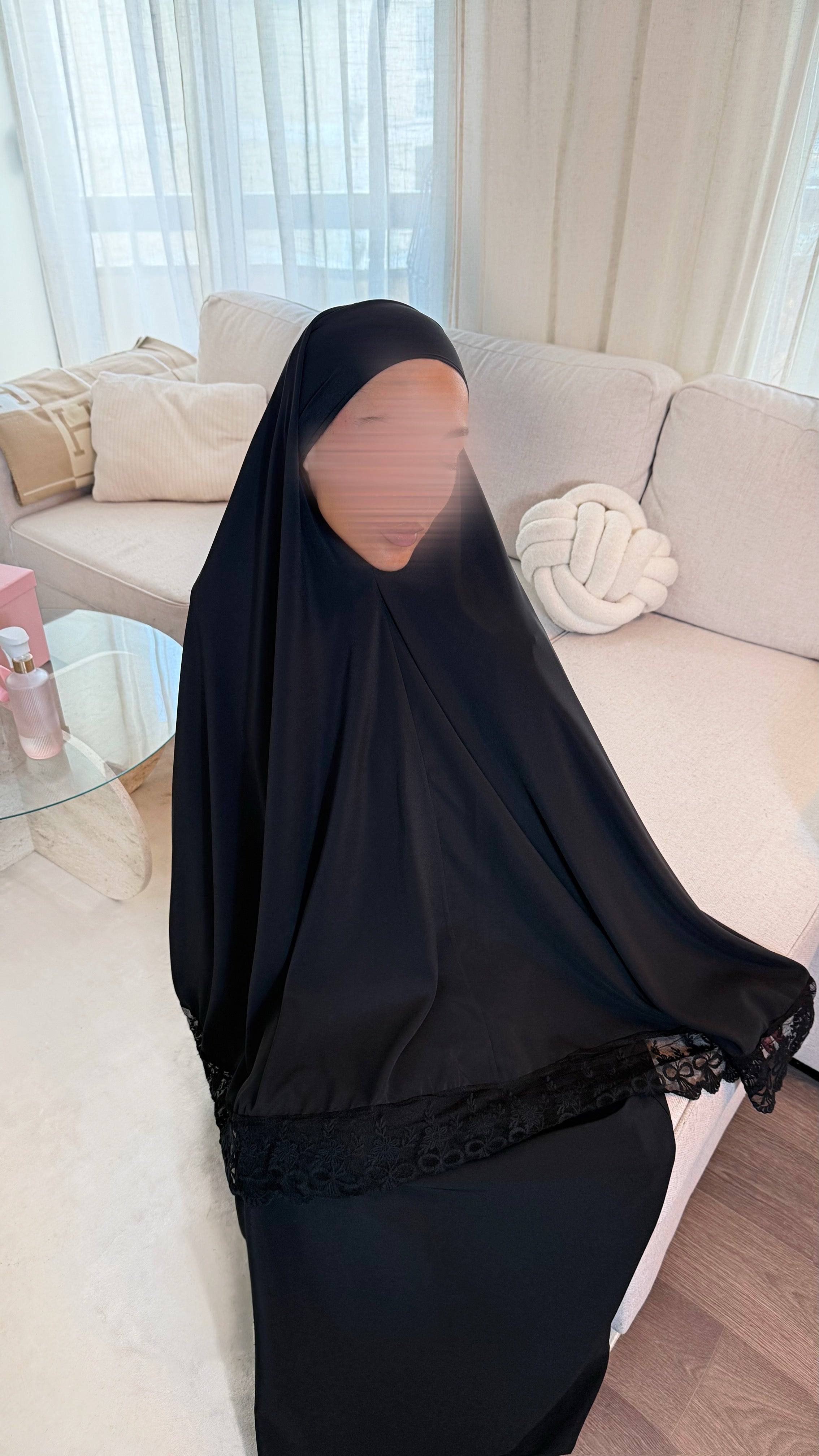 JILBEB À DENTELLE • NOIR