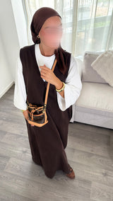 ROBE EN JEAN• MARRON