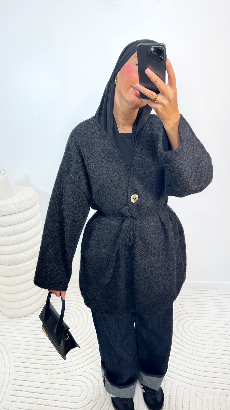 VESTE CACHE CŒUR • NOIR