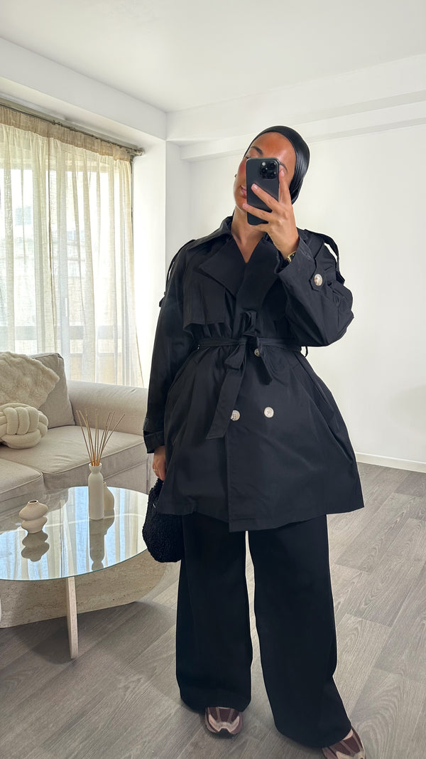 TRENCH TESNIM • NOIR