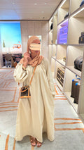 ROBE POPELINE • BEIGE