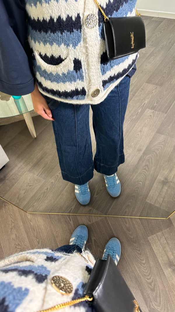 TOP RAYÉ • BLEU