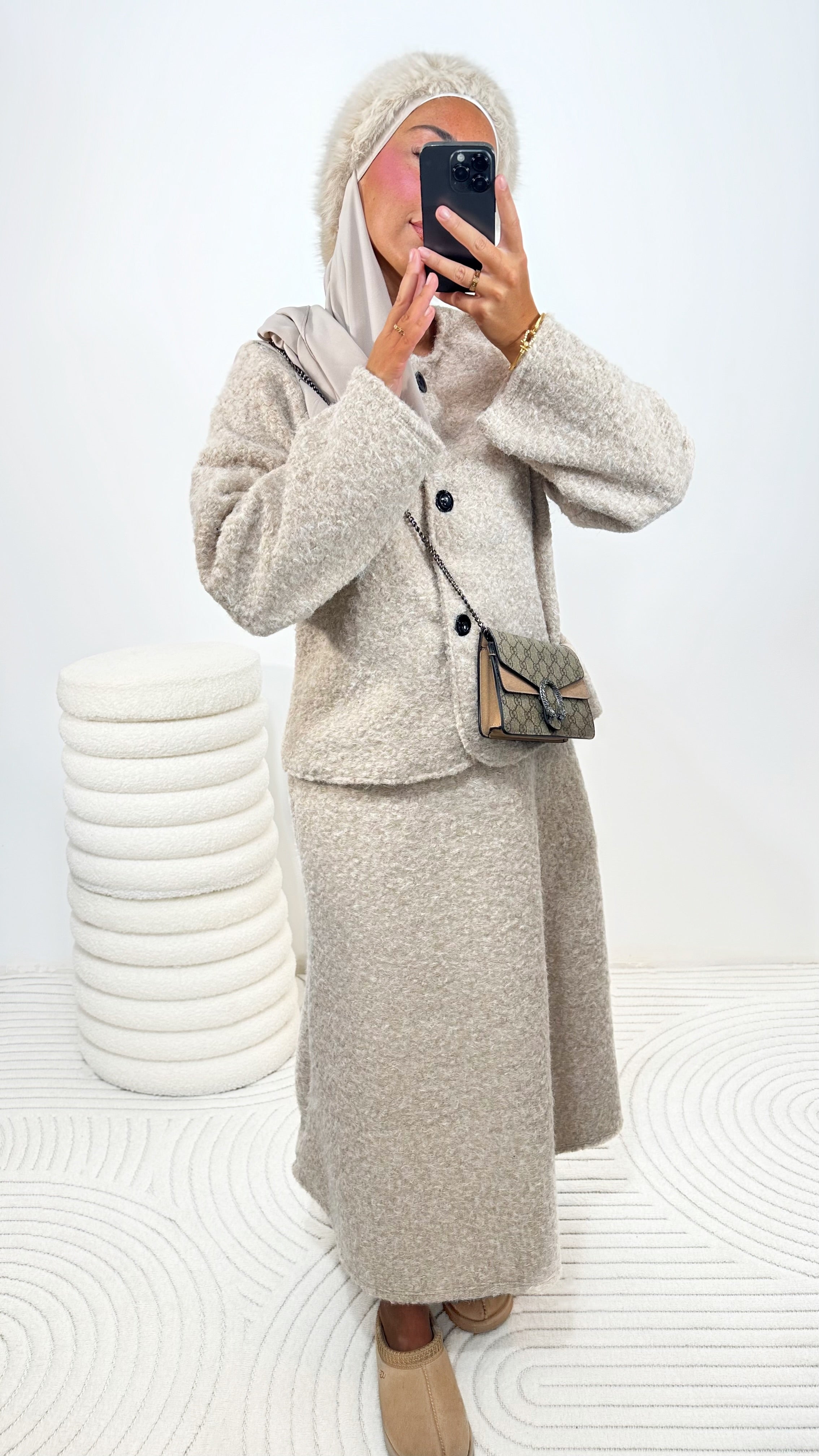ENSEMBLE FLUFFY • BEIGE