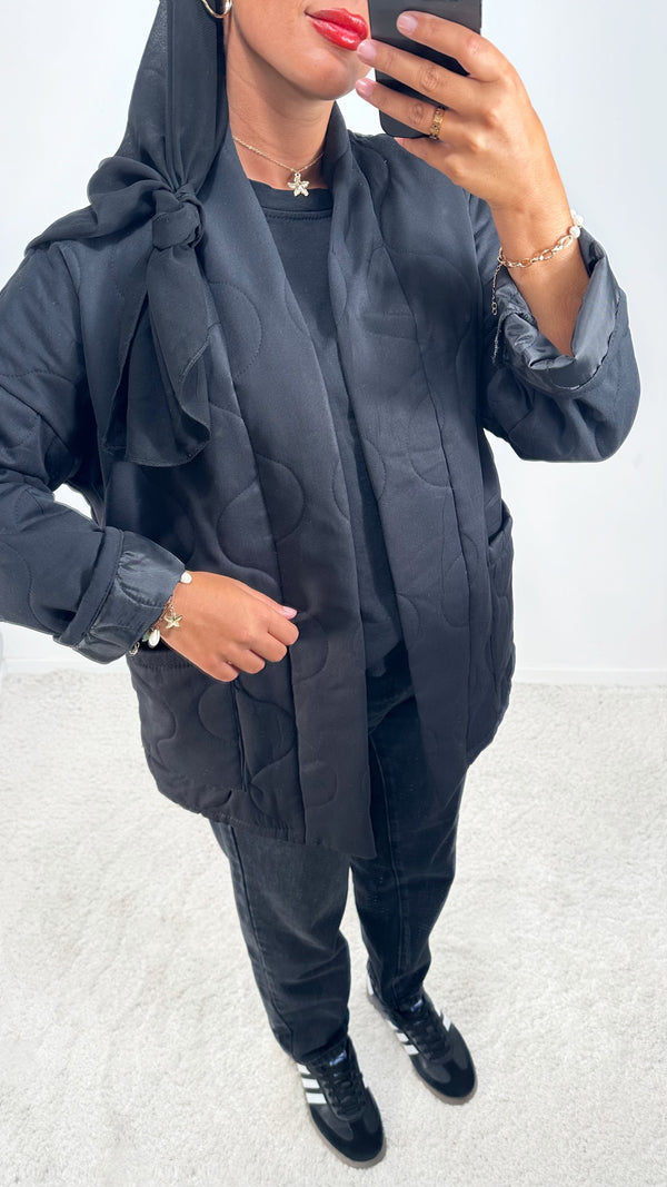 VESTE MATELASSÉ • NOIR