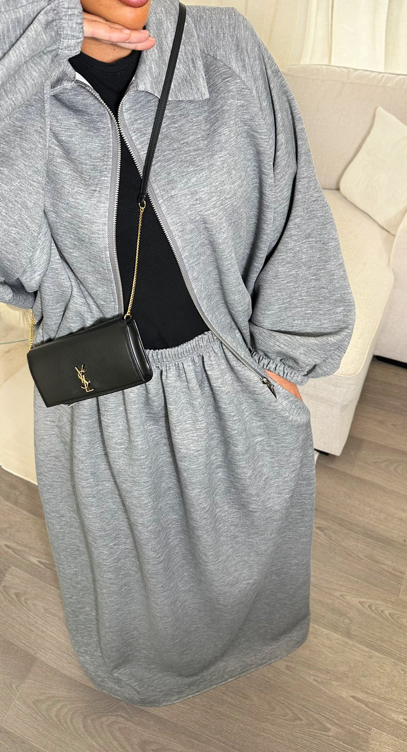 ENSEMBLE JUPE • GRIS