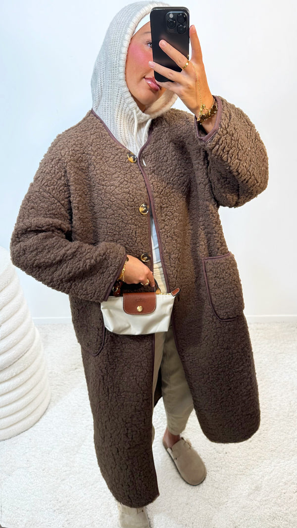 VESTE SARINA • MARRON