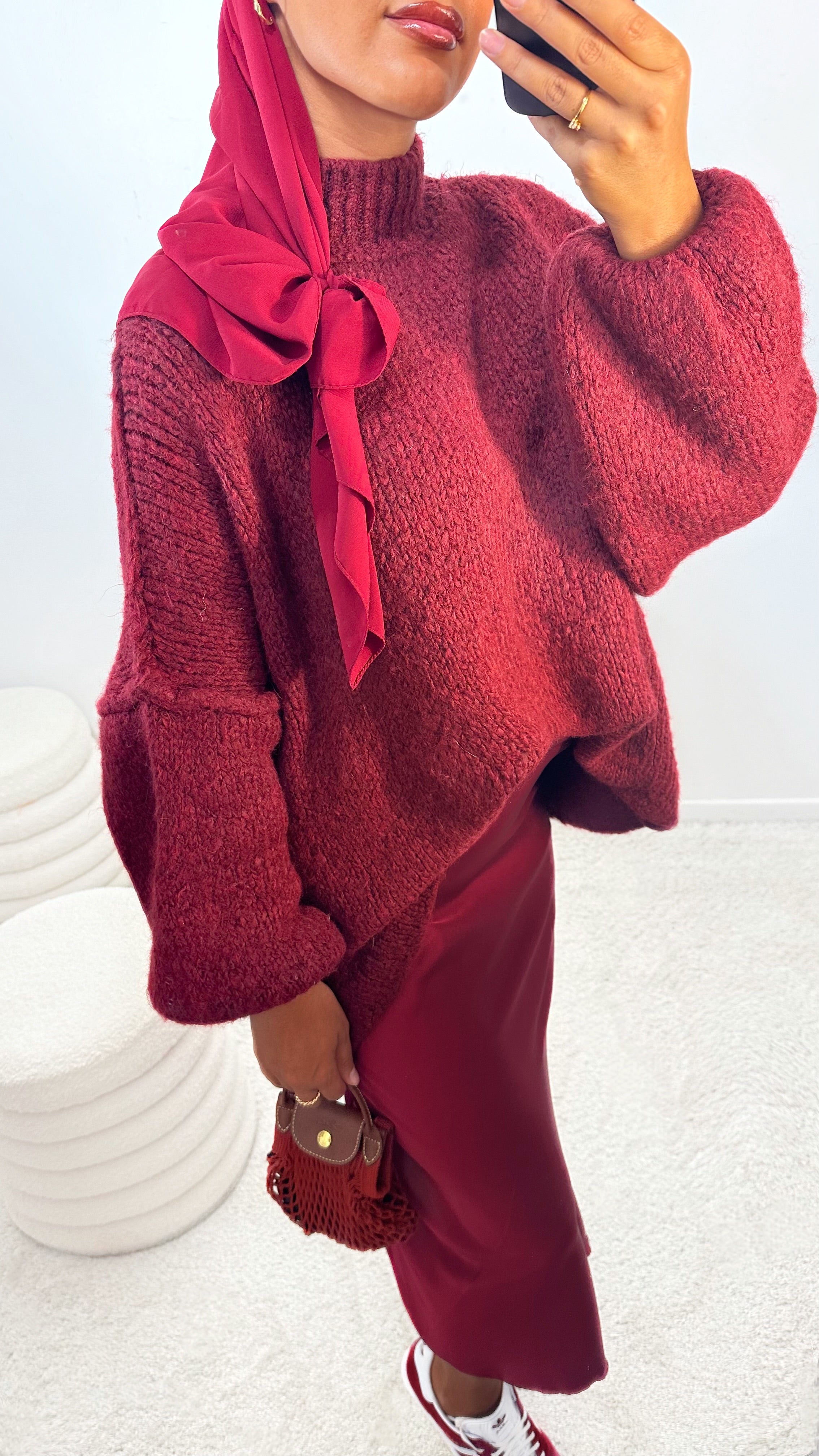 PULL LEYA • BORDEAUX