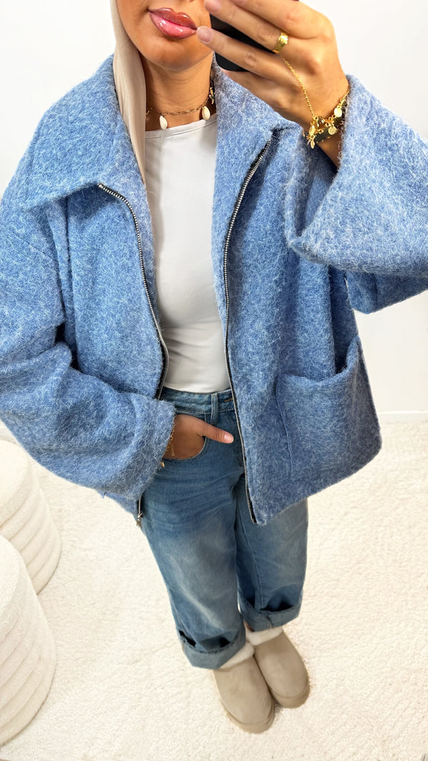 VESTE SAFIA • BLEU