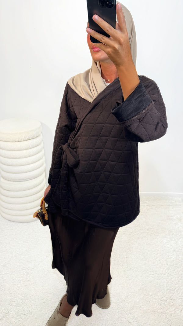 VESTE SAFA • MARRON