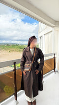 TRENCH LAYAL • MARRON