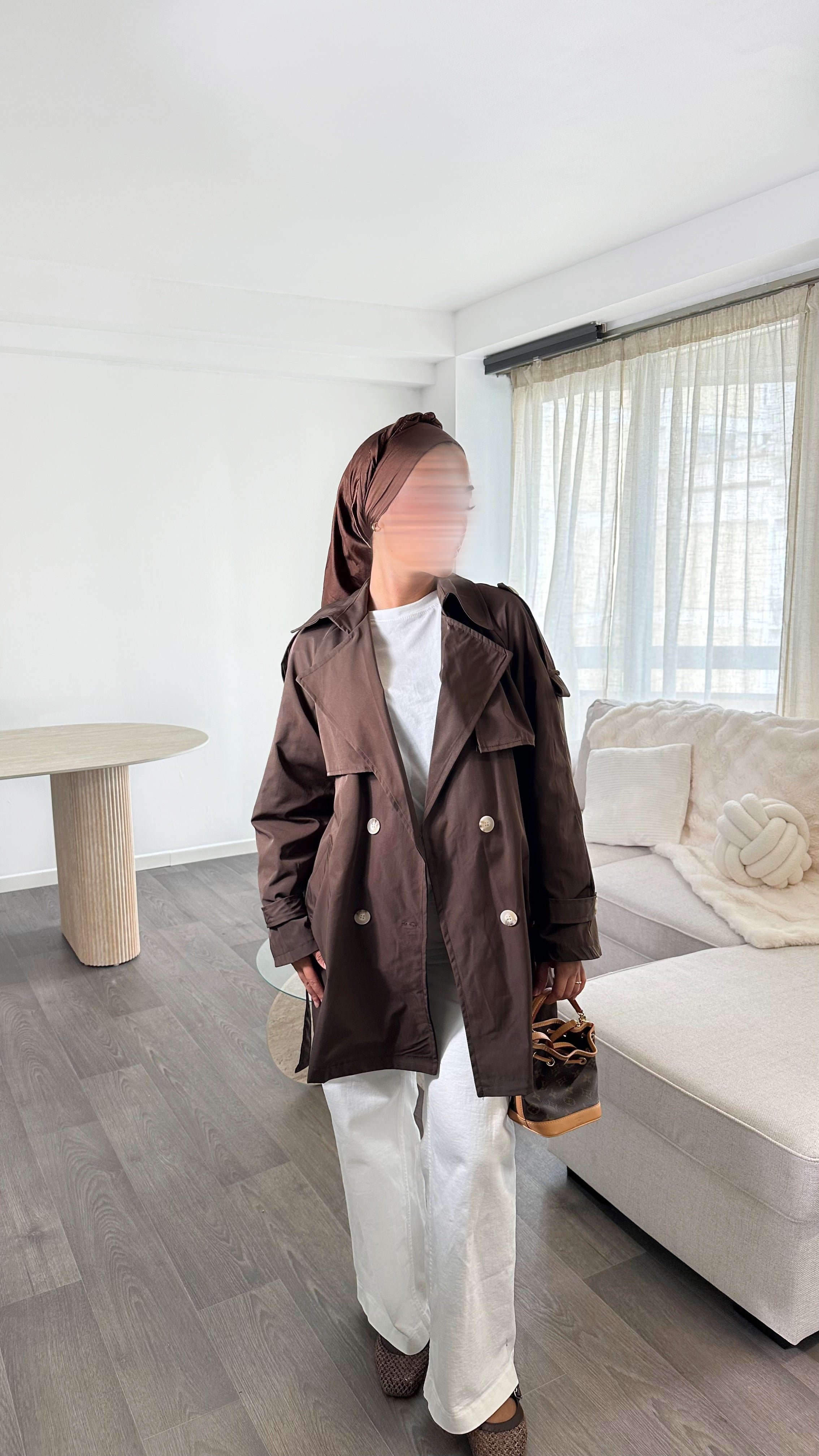 TRENCH TESNIM • MARRON