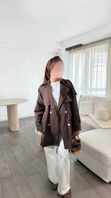 TRENCH TESNIM • MARRON