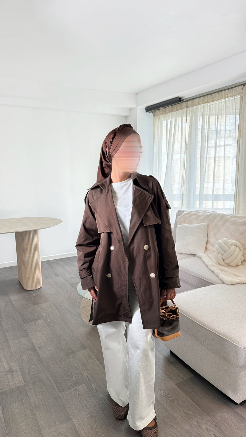 TRENCH TESNIM • MARRON
