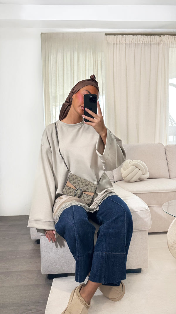 TOP DENTELLE • BEIGE